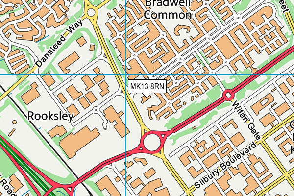MK13 8RN map - OS VectorMap District (Ordnance Survey) MK13 8RN map - OS VectorMap District (Ordnance Survey)