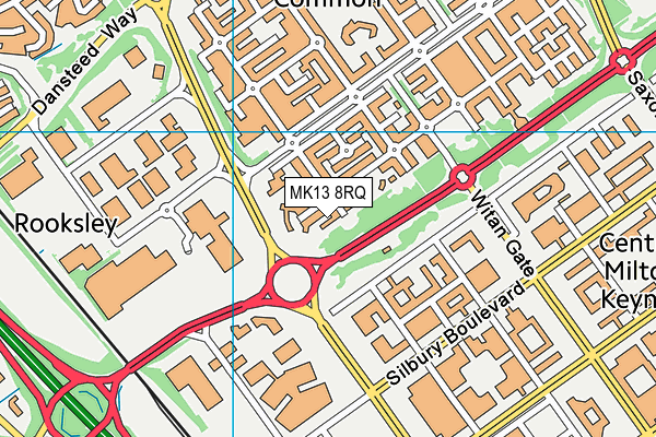 MK13 8RQ map - OS VectorMap District (Ordnance Survey) MK13 8RQ map - OS VectorMap District (Ordnance Survey)