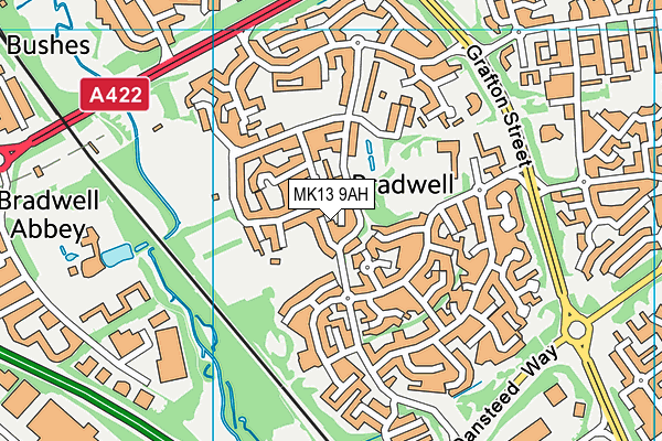 MK13 9AH map - OS VectorMap District (Ordnance Survey) MK13 9AH map - OS VectorMap District (Ordnance Survey)