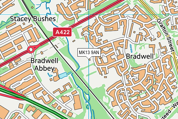MK13 9AN map - OS VectorMap District (Ordnance Survey) MK13 9AN map - OS VectorMap District (Ordnance Survey)