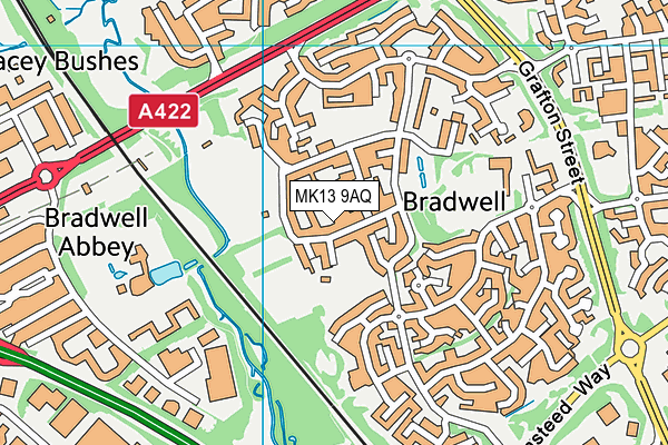 MK13 9AQ map - OS VectorMap District (Ordnance Survey) MK13 9AQ map - OS VectorMap District (Ordnance Survey)