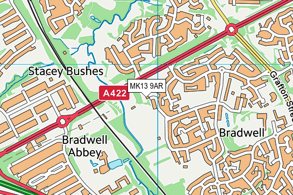 MK13 9AR map - OS VectorMap District (Ordnance Survey) MK13 9AR map - OS VectorMap District (Ordnance Survey)