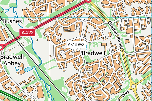 MK13 9AX map - OS VectorMap District (Ordnance Survey) MK13 9AX map - OS VectorMap District (Ordnance Survey)