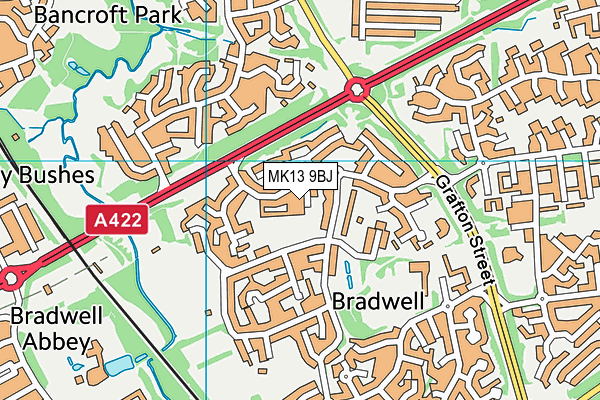 MK13 9BJ map - OS VectorMap District (Ordnance Survey) MK13 9BJ map - OS VectorMap District (Ordnance Survey)