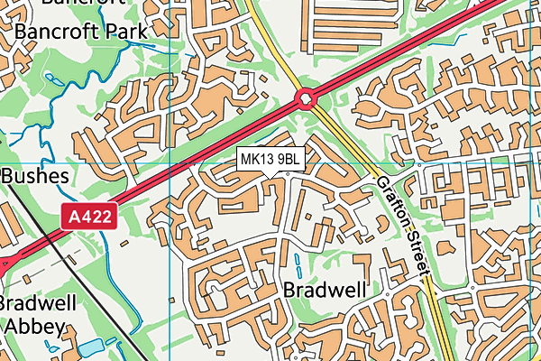 MK13 9BL map - OS VectorMap District (Ordnance Survey) MK13 9BL map - OS VectorMap District (Ordnance Survey)
