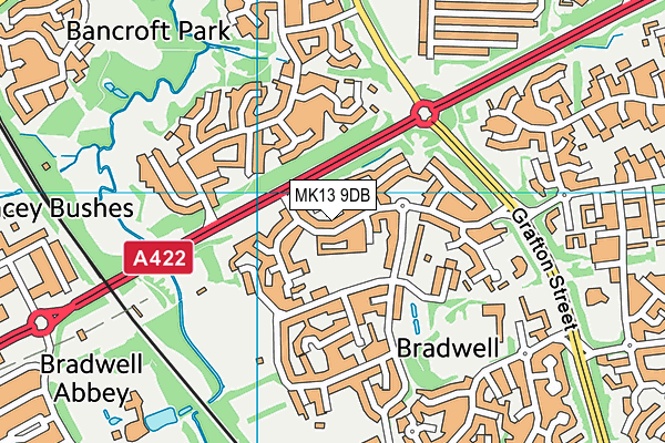 MK13 9DB map - OS VectorMap District (Ordnance Survey) MK13 9DB map - OS VectorMap District (Ordnance Survey)