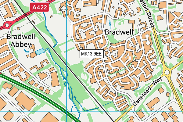 MK13 9EE map - OS VectorMap District (Ordnance Survey) MK13 9EE map - OS VectorMap District (Ordnance Survey)