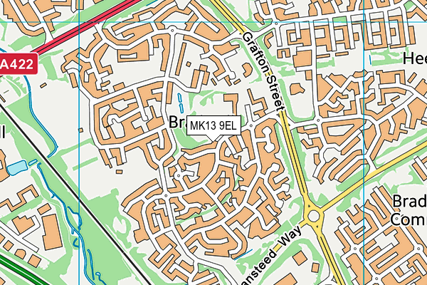 MK13 9EL map - OS VectorMap District (Ordnance Survey) MK13 9EL map - OS VectorMap District (Ordnance Survey)