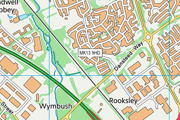 MK13 9HD map - OS VectorMap District (Ordnance Survey) MK13 9HD map - OS VectorMap District (Ordnance Survey)