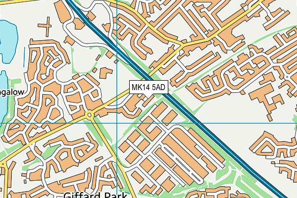 MK14 5AD map - OS VectorMap District (Ordnance Survey) MK14 5AD map - OS VectorMap District (Ordnance Survey)