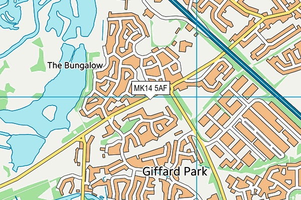 MK14 5AF map - OS VectorMap District (Ordnance Survey) MK14 5AF map - OS VectorMap District (Ordnance Survey)