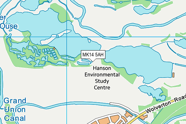 MK14 5AH map - OS VectorMap District (Ordnance Survey) MK14 5AH map - OS VectorMap District (Ordnance Survey)