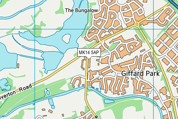 MK14 5AP map - OS VectorMap District (Ordnance Survey) MK14 5AP map - OS VectorMap District (Ordnance Survey)