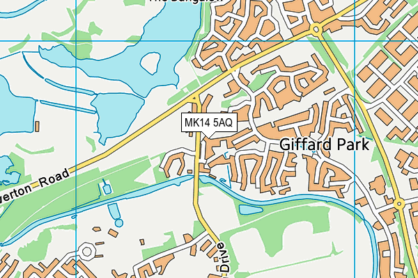MK14 5AQ map - OS VectorMap District (Ordnance Survey) MK14 5AQ map - OS VectorMap District (Ordnance Survey)