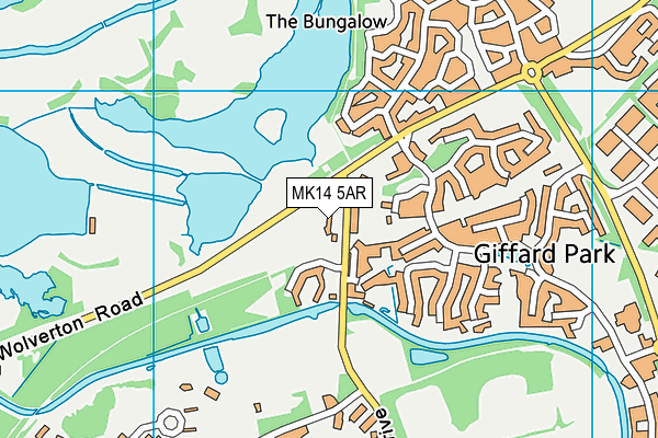 MK14 5AR map - OS VectorMap District (Ordnance Survey) MK14 5AR map - OS VectorMap District (Ordnance Survey)