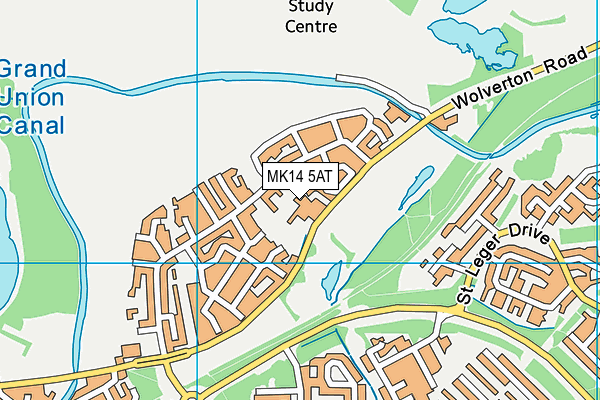 MK14 5AT map - OS VectorMap District (Ordnance Survey) MK14 5AT map - OS VectorMap District (Ordnance Survey)