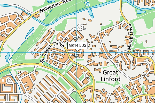 MK14 5DS map - OS VectorMap District (Ordnance Survey) MK14 5DS map - OS VectorMap District (Ordnance Survey)