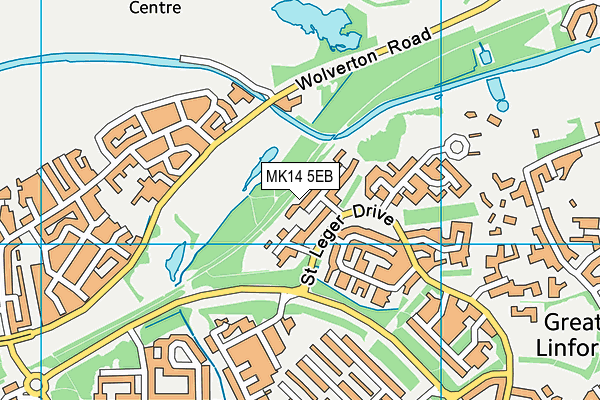 MK14 5EB map - OS VectorMap District (Ordnance Survey) MK14 5EB map - OS VectorMap District (Ordnance Survey)