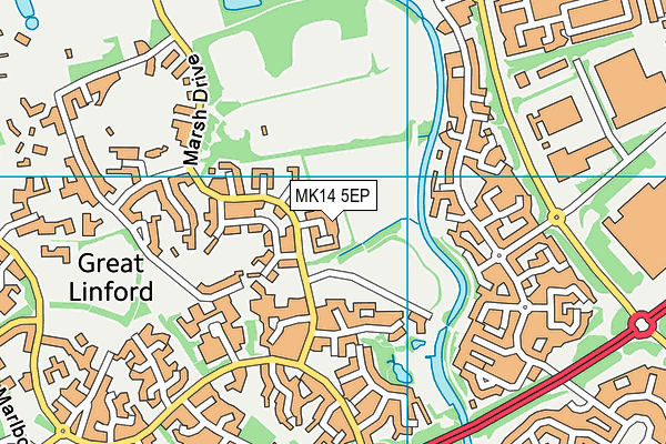 MK14 5EP map - OS VectorMap District (Ordnance Survey) MK14 5EP map - OS VectorMap District (Ordnance Survey)