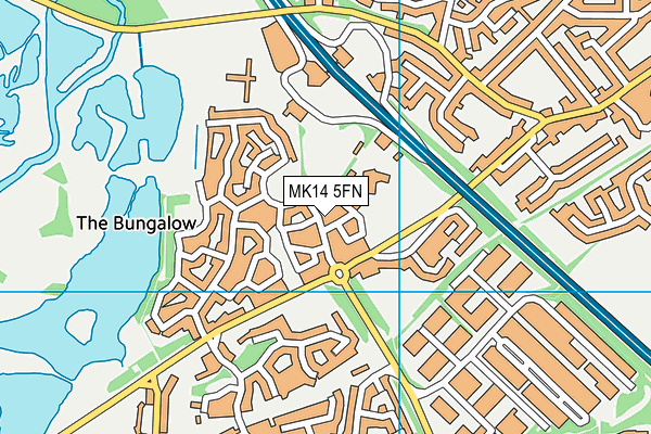 MK14 5FN map - OS VectorMap District (Ordnance Survey) MK14 5FN map - OS VectorMap District (Ordnance Survey)