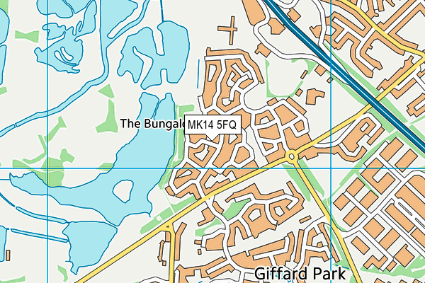 MK14 5FQ map - OS VectorMap District (Ordnance Survey) MK14 5FQ map - OS VectorMap District (Ordnance Survey)