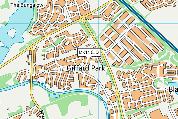 MK14 5JQ map - OS VectorMap District (Ordnance Survey) MK14 5JQ map - OS VectorMap District (Ordnance Survey)
