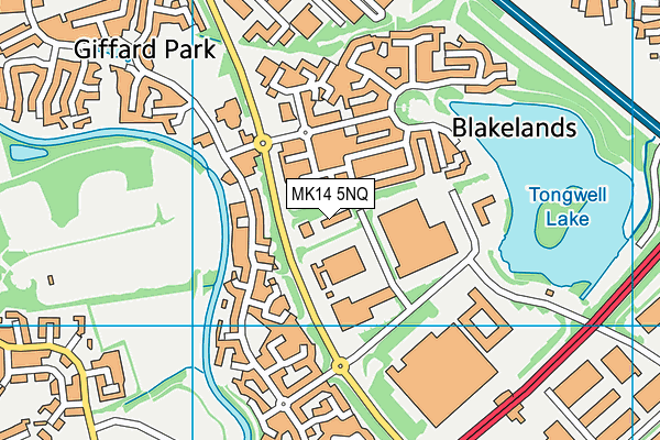 MK14 5NQ map - OS VectorMap District (Ordnance Survey) MK14 5NQ map - OS VectorMap District (Ordnance Survey)