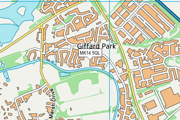 MK14 5QL map - OS VectorMap District (Ordnance Survey) MK14 5QL map - OS VectorMap District (Ordnance Survey)