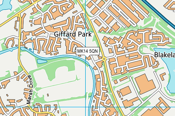 MK14 5QN map - OS VectorMap District (Ordnance Survey) MK14 5QN map - OS VectorMap District (Ordnance Survey)