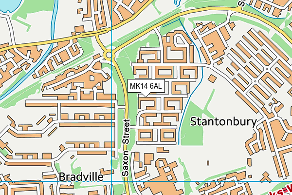 MK14 6AL map - OS VectorMap District (Ordnance Survey) MK14 6AL map - OS VectorMap District (Ordnance Survey)