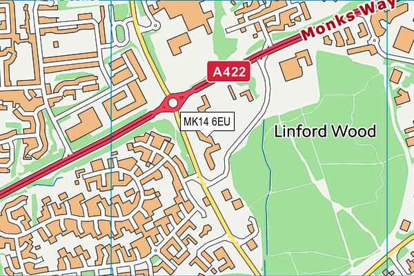 MK14 6EU map - OS VectorMap District (Ordnance Survey) MK14 6EU map - OS VectorMap District (Ordnance Survey)