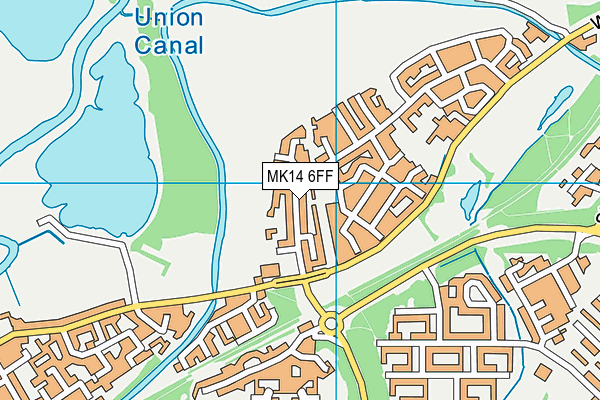 MK14 6FF map - OS VectorMap District (Ordnance Survey) MK14 6FF map - OS VectorMap District (Ordnance Survey)