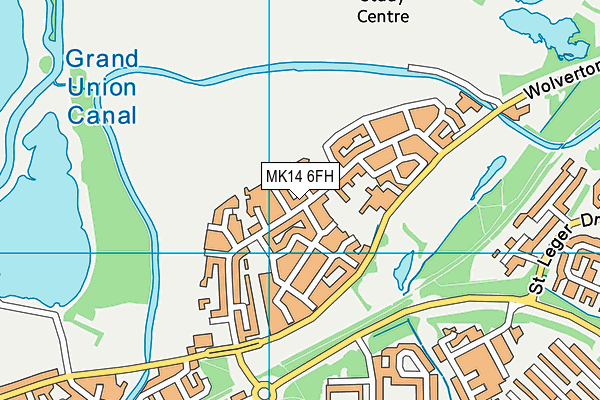 MK14 6FH map - OS VectorMap District (Ordnance Survey) MK14 6FH map - OS VectorMap District (Ordnance Survey)