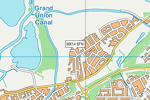 MK14 6FN map - OS VectorMap District (Ordnance Survey) MK14 6FN map - OS VectorMap District (Ordnance Survey)