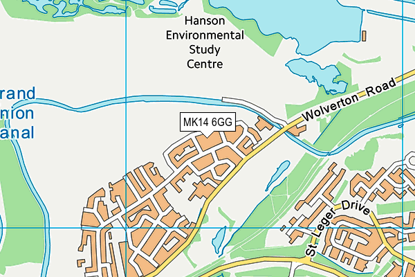 MK14 6GG map - OS VectorMap District (Ordnance Survey) MK14 6GG map - OS VectorMap District (Ordnance Survey)