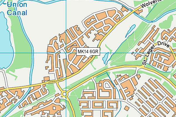 MK14 6GR map - OS VectorMap District (Ordnance Survey) MK14 6GR map - OS VectorMap District (Ordnance Survey)