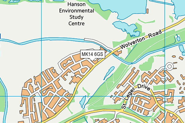 MK14 6GS map - OS VectorMap District (Ordnance Survey) MK14 6GS map - OS VectorMap District (Ordnance Survey)