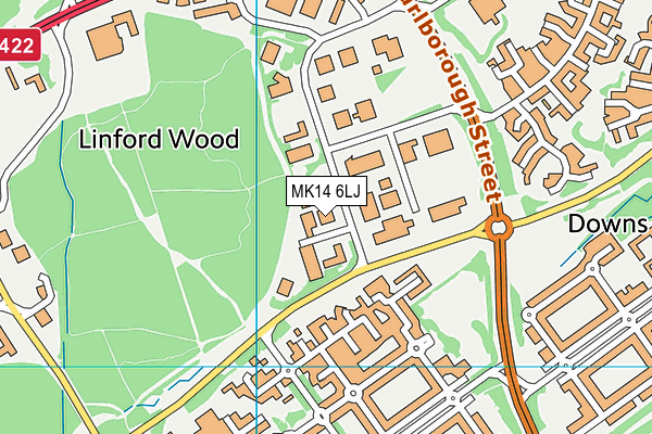 MK14 6LJ map - OS VectorMap District (Ordnance Survey) MK14 6LJ map - OS VectorMap District (Ordnance Survey)