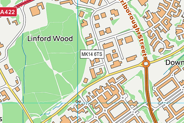 MK14 6TS map - OS VectorMap District (Ordnance Survey) MK14 6TS map - OS VectorMap District (Ordnance Survey)