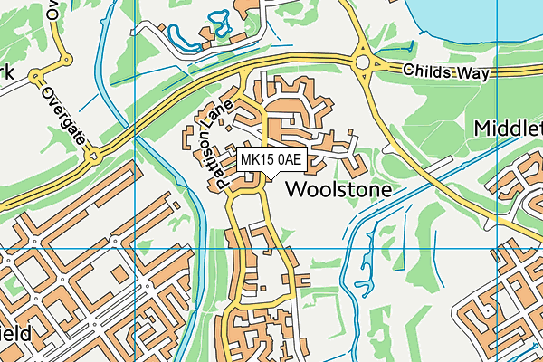 MK15 0AE map - OS VectorMap District (Ordnance Survey) MK15 0AE map - OS VectorMap District (Ordnance Survey)