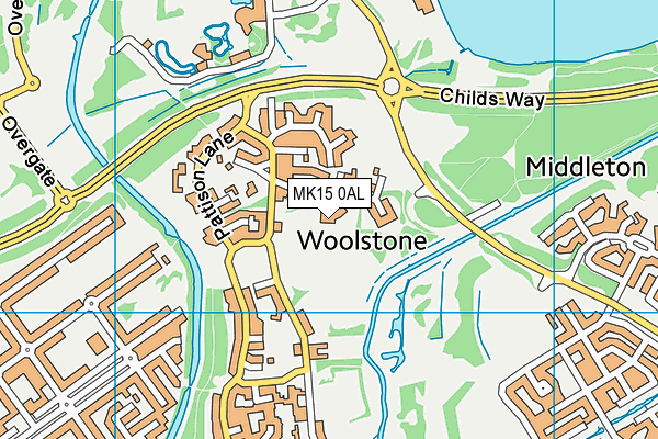 MK15 0AL map - OS VectorMap District (Ordnance Survey) MK15 0AL map - OS VectorMap District (Ordnance Survey)