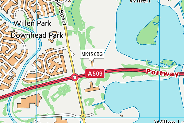MK15 0BG map - OS VectorMap District (Ordnance Survey) MK15 0BG map - OS VectorMap District (Ordnance Survey)