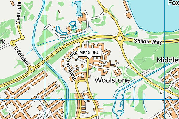 MK15 0BU map - OS VectorMap District (Ordnance Survey) MK15 0BU map - OS VectorMap District (Ordnance Survey)