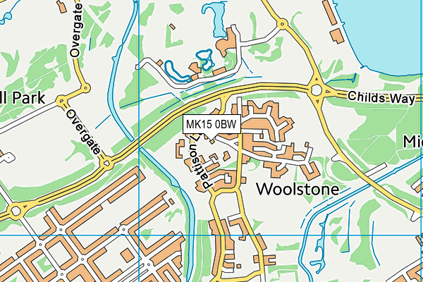 MK15 0BW map - OS VectorMap District (Ordnance Survey) MK15 0BW map - OS VectorMap District (Ordnance Survey)