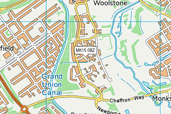 MK15 0BZ map - OS VectorMap District (Ordnance Survey) MK15 0BZ map - OS VectorMap District (Ordnance Survey)