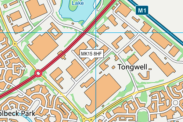 MK15 8HF map - OS VectorMap District (Ordnance Survey) MK15 8HF map - OS VectorMap District (Ordnance Survey)