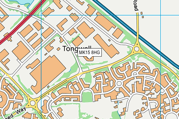 MK15 8HG map - OS VectorMap District (Ordnance Survey) MK15 8HG map - OS VectorMap District (Ordnance Survey)