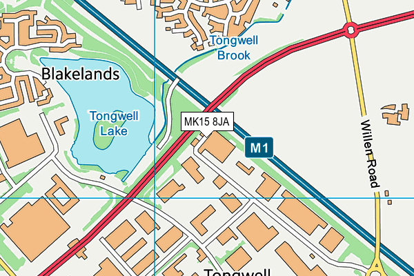 MK15 8JA map - OS VectorMap District (Ordnance Survey) MK15 8JA map - OS VectorMap District (Ordnance Survey)