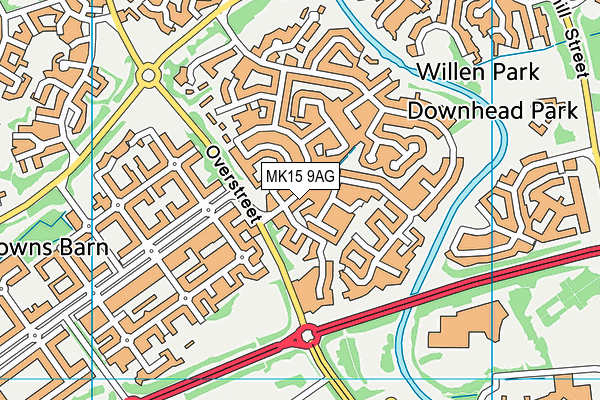 MK15 9AG map - OS VectorMap District (Ordnance Survey) MK15 9AG map - OS VectorMap District (Ordnance Survey)
