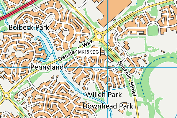 MK15 9DG map - OS VectorMap District (Ordnance Survey) MK15 9DG map - OS VectorMap District (Ordnance Survey)